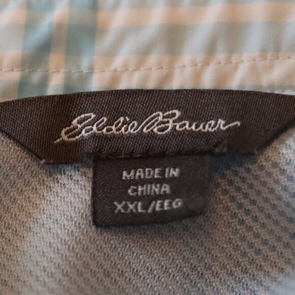 Eddie Bauer short sleeve Button down performance shirt size XXL - Picture 12 of 13